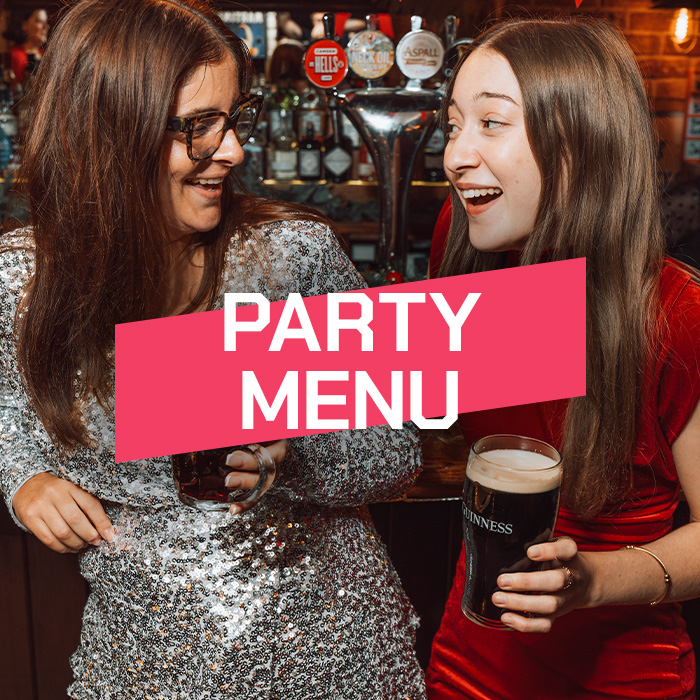 Make a group booking. Christmas at The Lyttelton Arms in outlet-town]